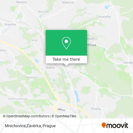 Mnichovice,Závěrka map