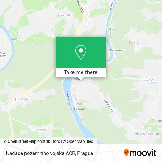 Nadace pozemního vojska AČR map