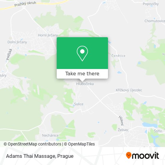 Adams Thai Massage map