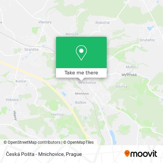 Česká Pošta - Mnichovice map