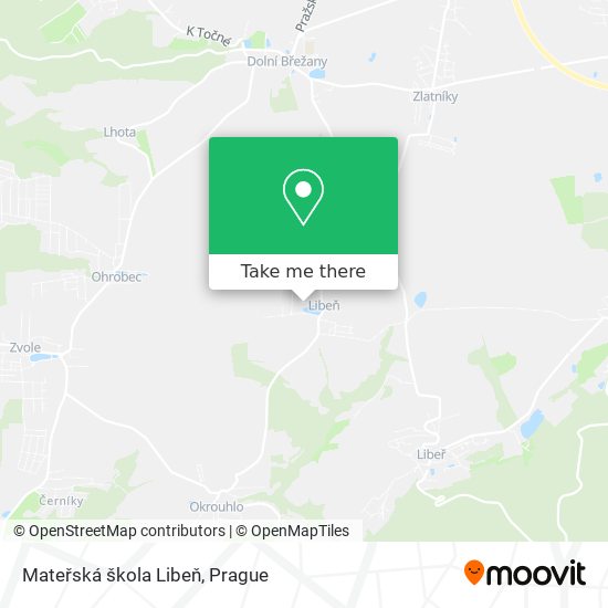 Mateřská škola Libeň map