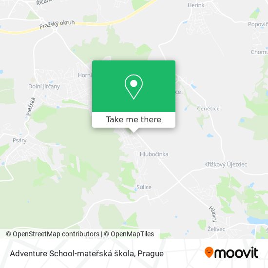 Карта Adventure School-mateřská škola