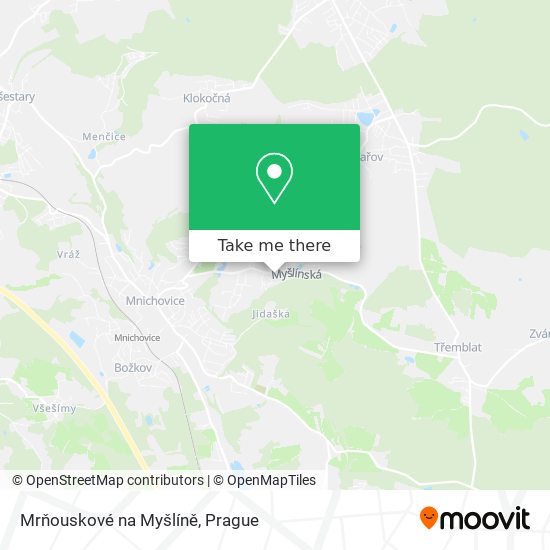 Карта Mrňouskové na Myšlíně