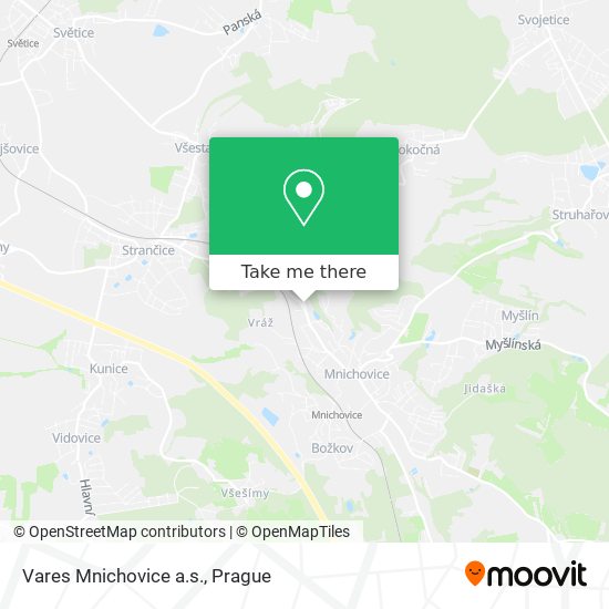 Карта Vares Mnichovice a.s.