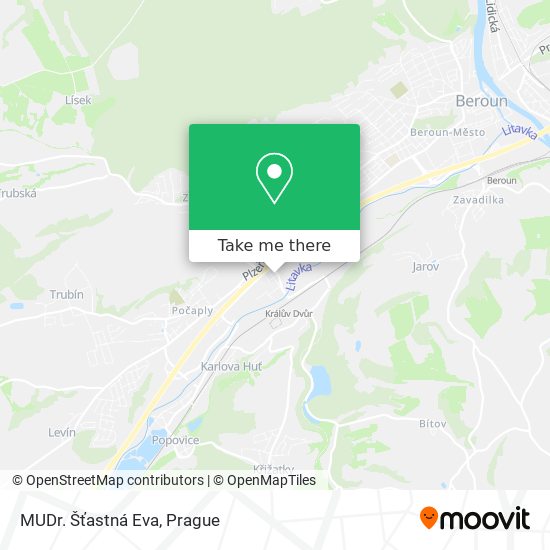 MUDr. Šťastná Eva map