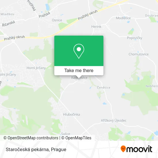 Карта Staročeská pekárna