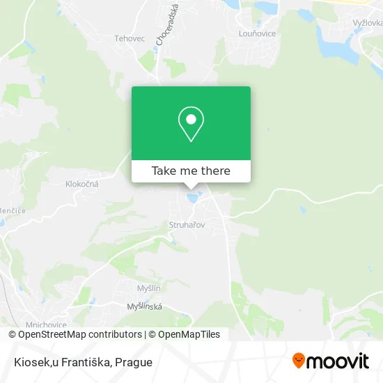 Карта Kiosek,u Františka