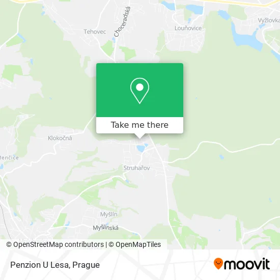 Карта Penzion U Lesa