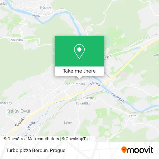 Карта Turbo pizza Beroun