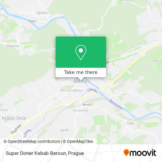 Super Doner Kebab Beroun map