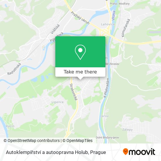 Карта Autoklempířství a autoopravna Holub