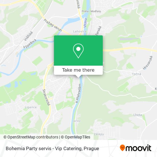 Bohemia Party servis - Vip Catering map
