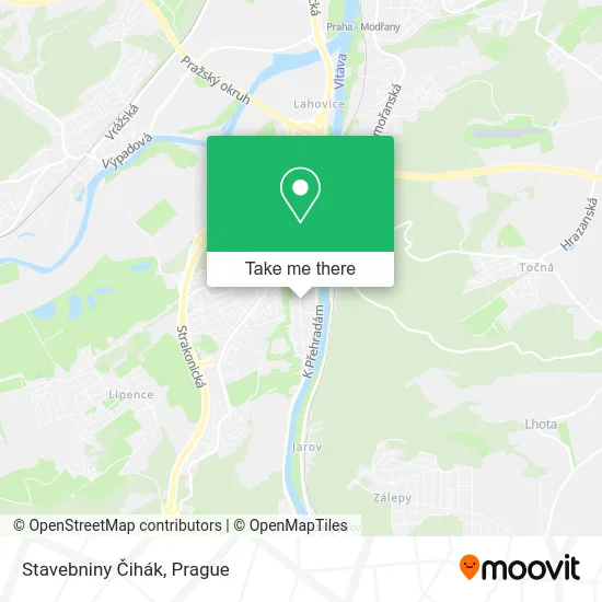 Карта Stavebniny Čihák