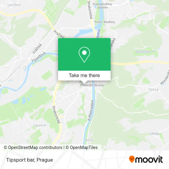 Карта Tipsport bar