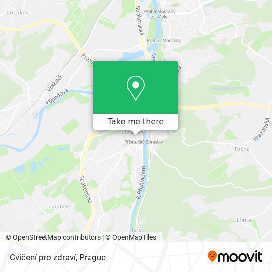 Cvičení pro zdraví map