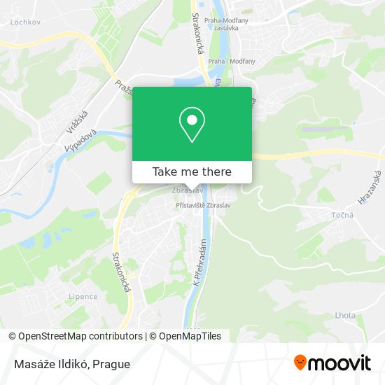 Masáže Ildikó map