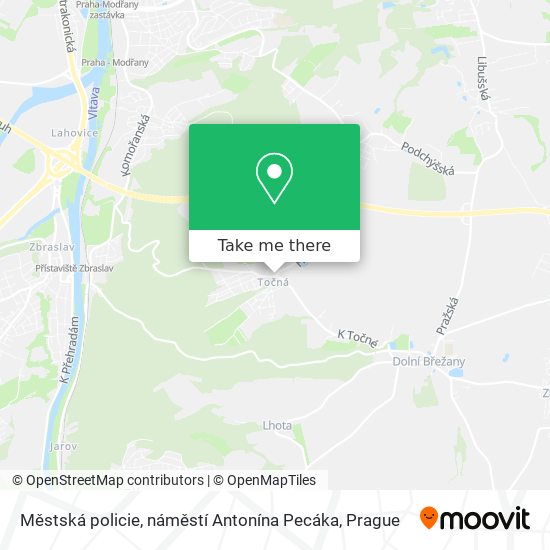 Městská policie, náměstí Antonína Pecáka map