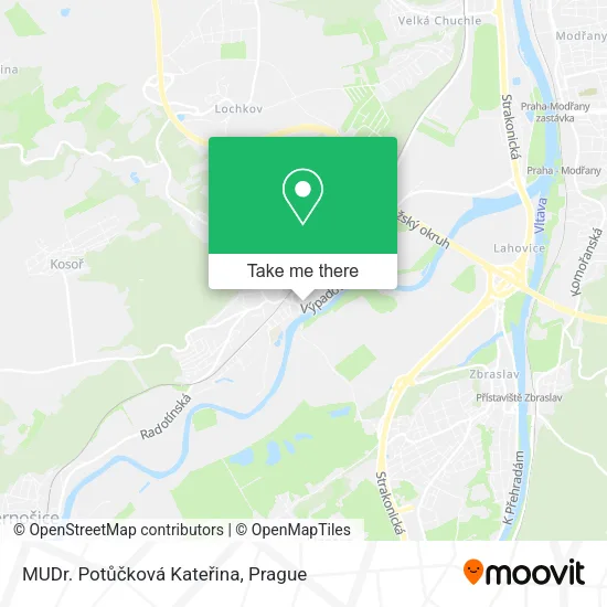 Карта MUDr. Potůčková Kateřina