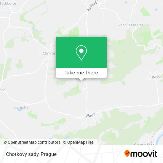 Chotkovy sady map