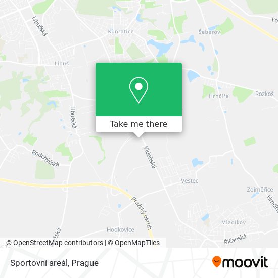 Sportovní areál map