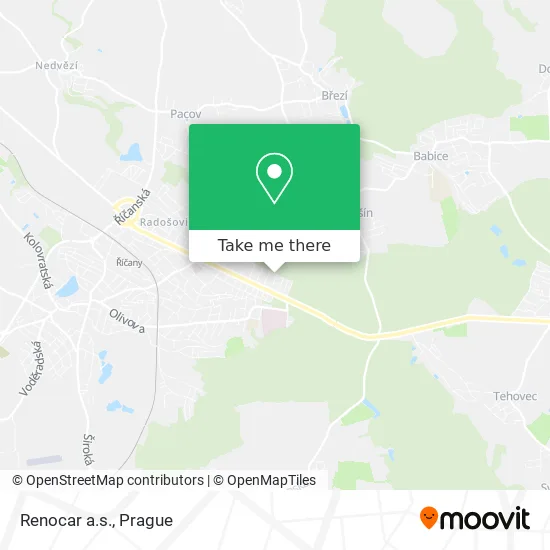 Карта Renocar a.s.