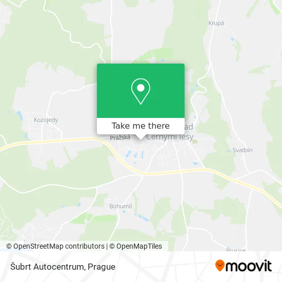 Карта Šubrt Autocentrum