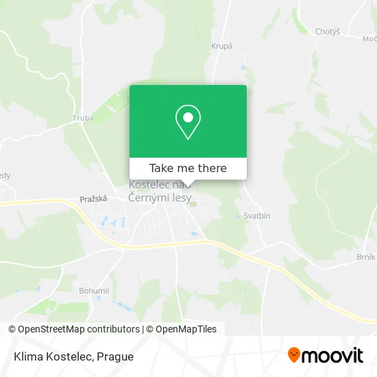 Карта Klima Kostelec