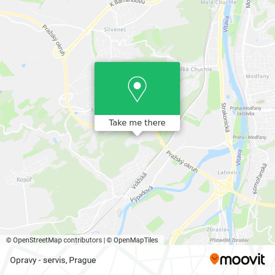 Opravy - servis map