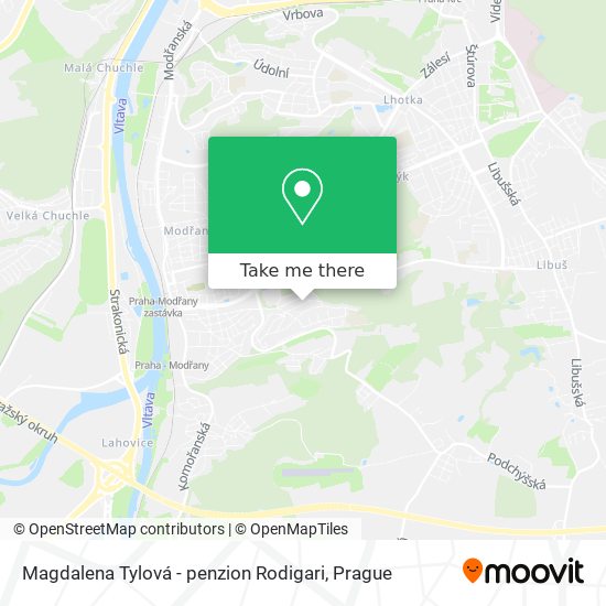 Magdalena Tylová - penzion Rodigari map