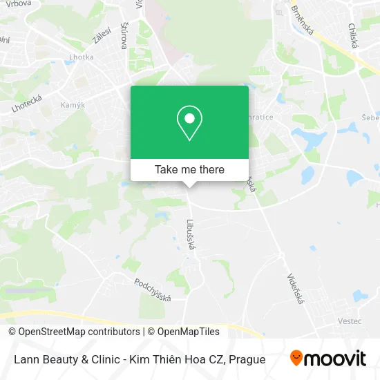 Карта Lann Beauty & Clinic - Kim Thiên Hoa CZ