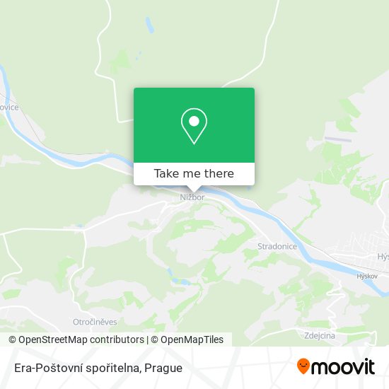 Era-Poštovní spořitelna map