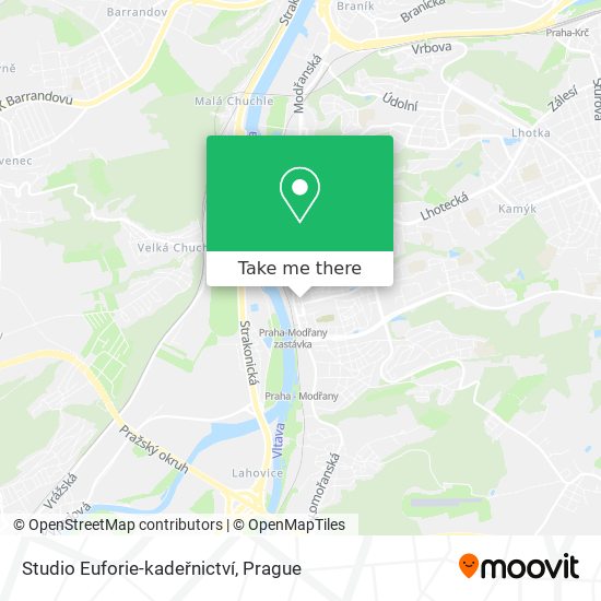 Studio Euforie-kadeřnictví map