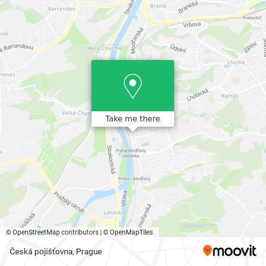 Česká pojišťovna map