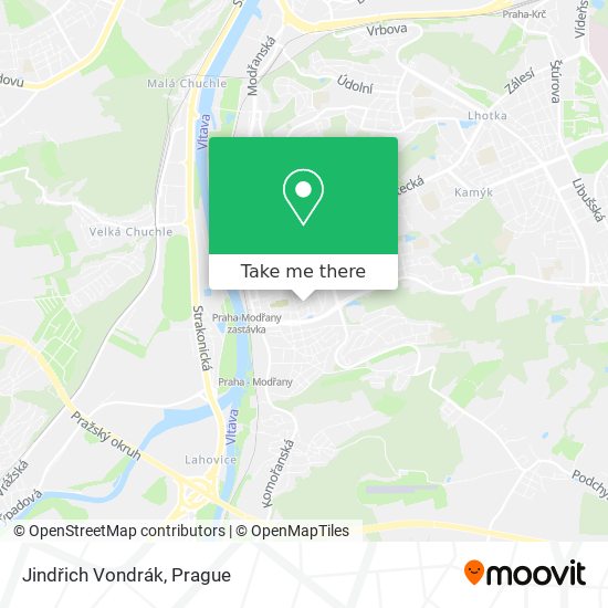 Jindřich Vondrák map