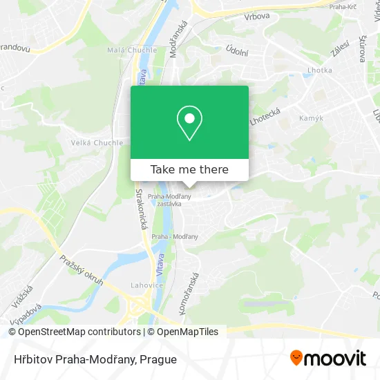 Карта Hřbitov Praha-Modřany