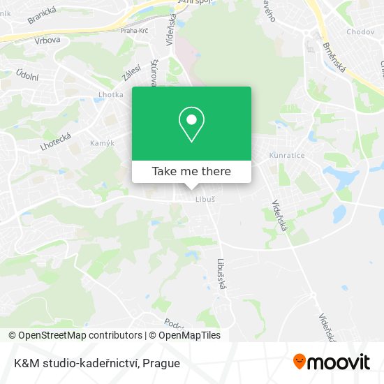 K&M studio-kadeřnictví map