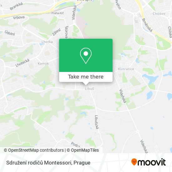 Sdružení rodičů Montessori map