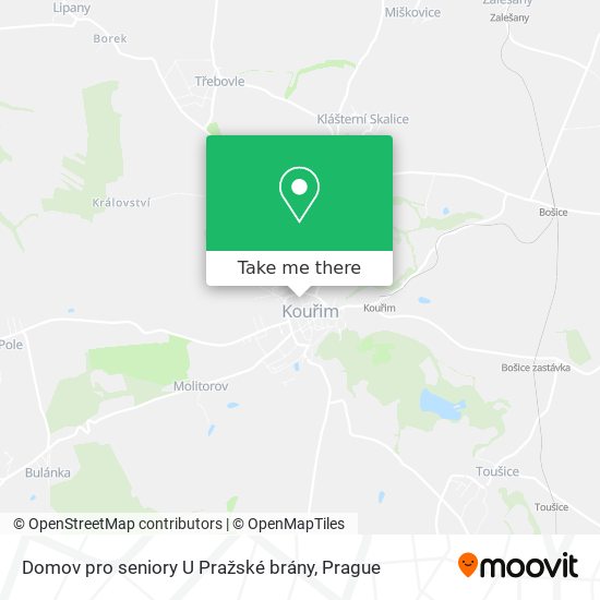 Domov pro seniory U Pražské brány map
