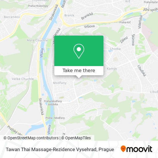 Карта Tawan Thai Massage-Rezidence Vysehrad