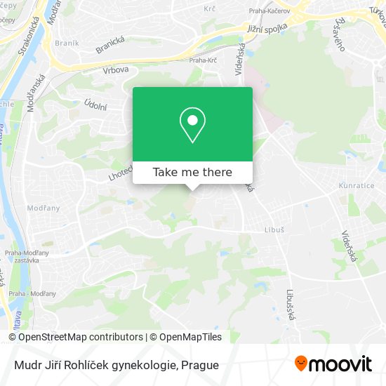 Mudr Jiří Rohlíček gynekologie map