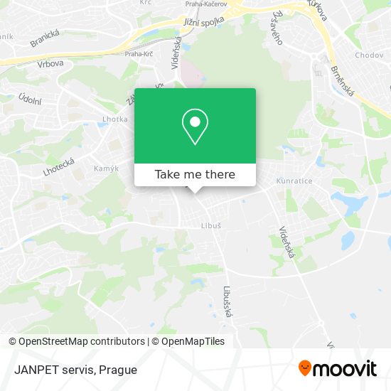 JANPET servis map