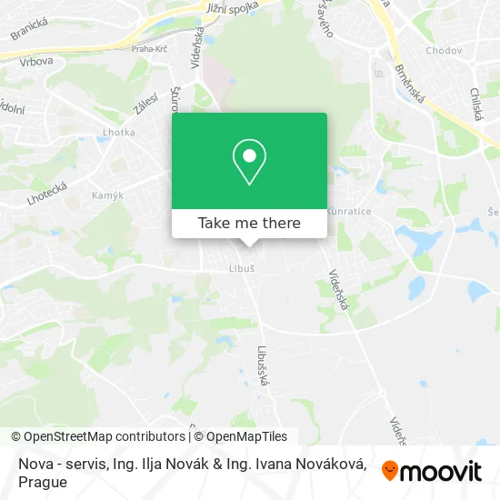 Карта Nova - servis, Ing. Ilja Novák & Ing. Ivana Nováková