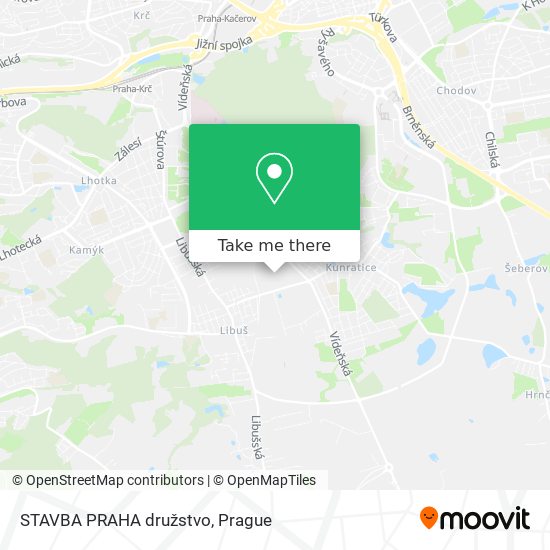 STAVBA PRAHA družstvo map