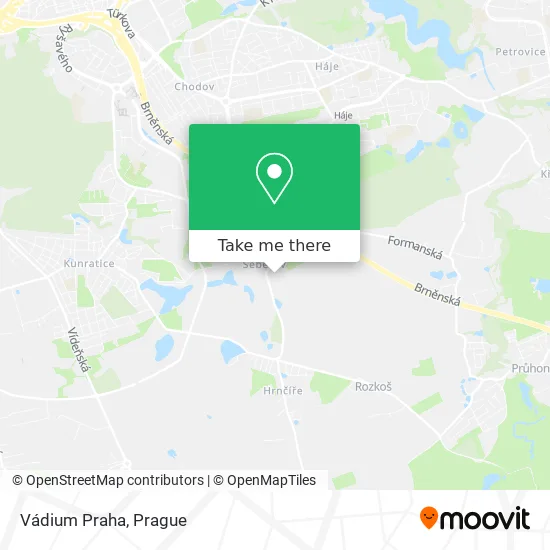 Карта Vádium Praha
