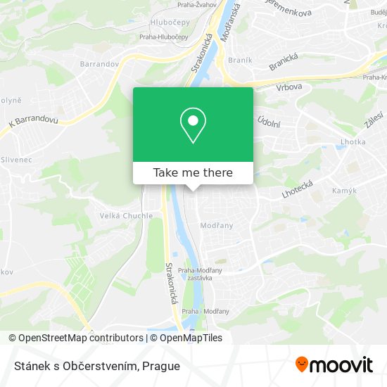 Stánek s Občerstvením map