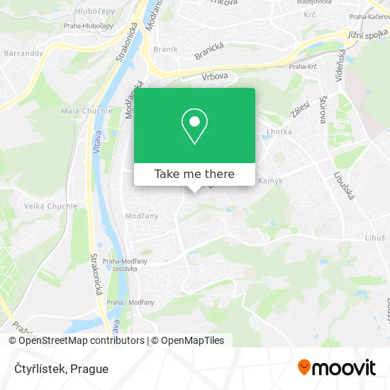 Карта Čtyřlístek