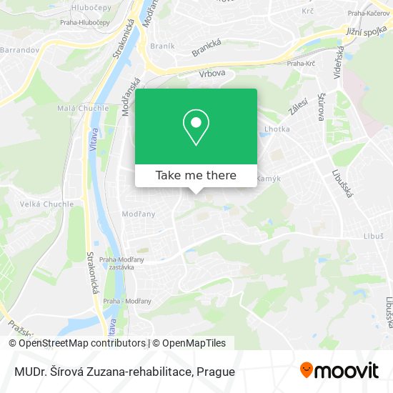 MUDr. Šírová Zuzana-rehabilitace map