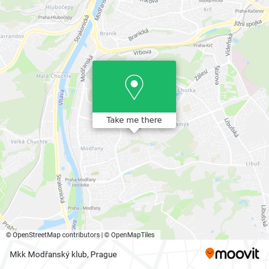 Mkk Modřanský klub map