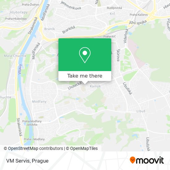 VM Servis map