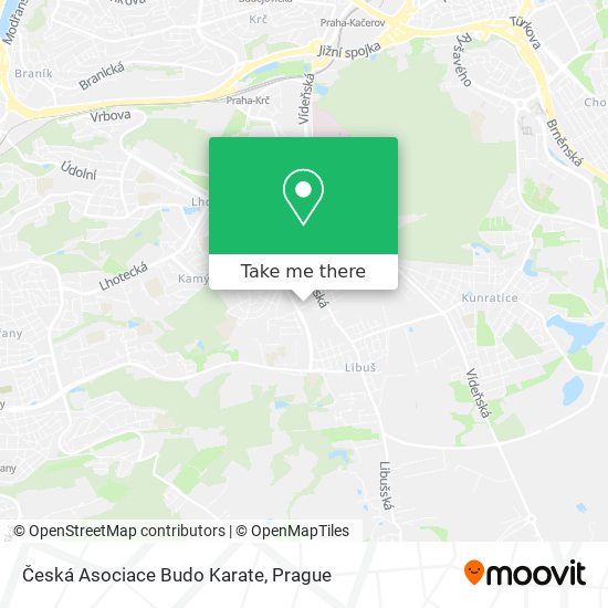 Česká Asociace Budo Karate map